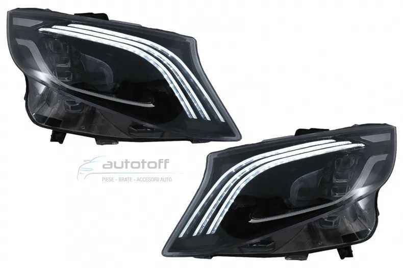Faruri Full LED compatibil cu Mercedes Vito / V-Class W447 (2016-2020) Negru