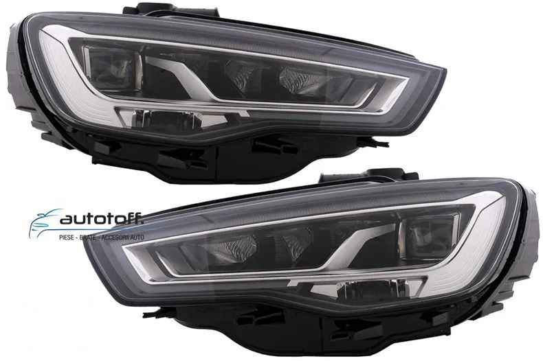 Faruri Full LED Audi A3 8V (13-16) HID/XENON cu Semnalizare Dinamica Secventiala