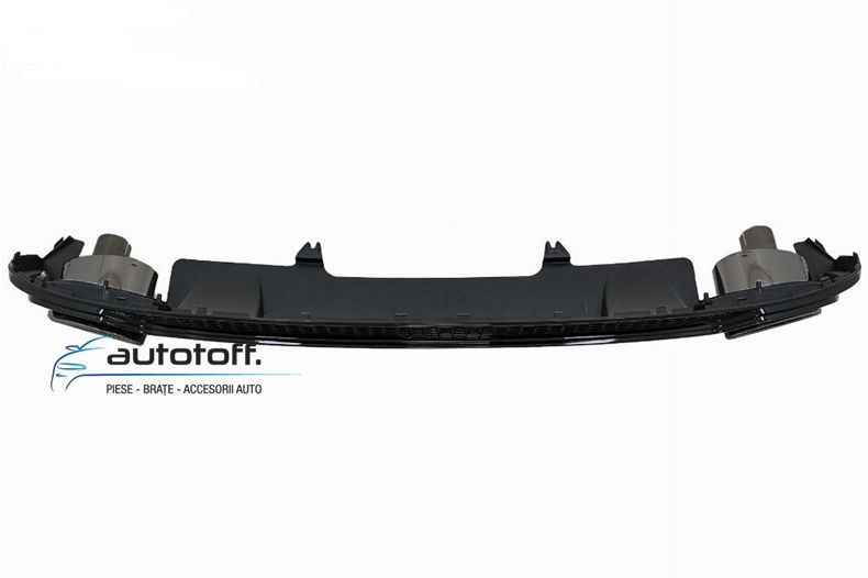 Difuzor bara spate compatibil Audi A4 B9 8W (15-19) Negru lucios