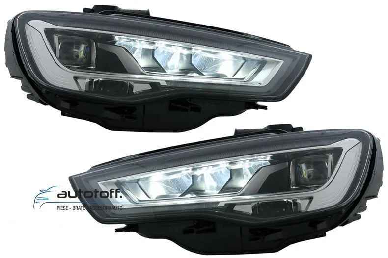 Faruri Full LED Audi A3 8V (13-16) HID/XENON cu Semnalizare Dinamica Secventiala