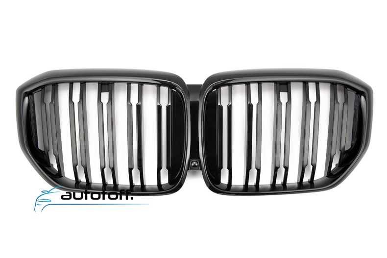 Grila dubla compatibila cu BMW X5 G05 Facelift (2023+) model M negru lucios