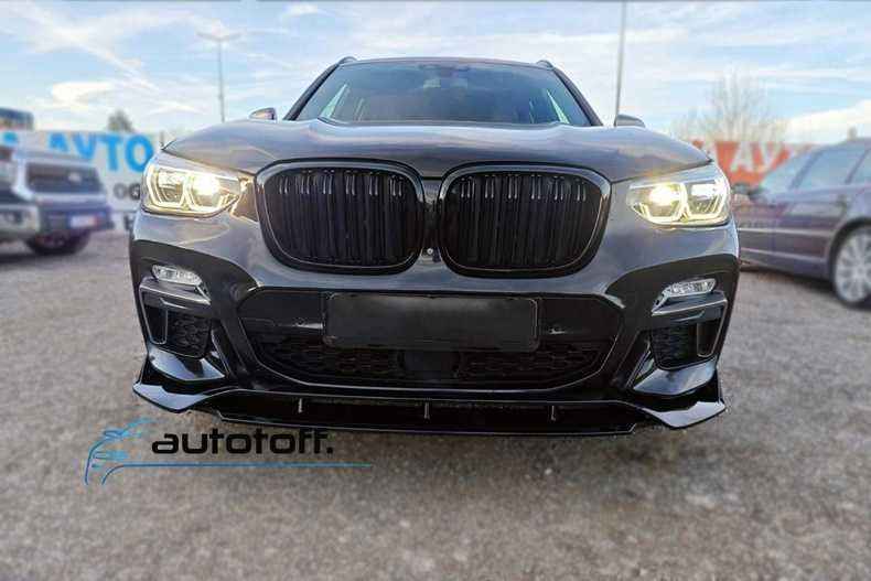 Prelungire bara fata compatibila cu BMW X3 G01 (17-21) Negru lucios