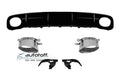 Difuzor bara spate compatibil Audi A6 4G C7 (14-18) Negru lucios