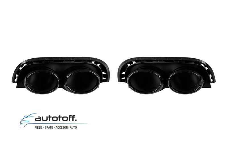 Difuzor bara spate compatibil Audi A7 C8 Sportback (2018+) S7 Black Design