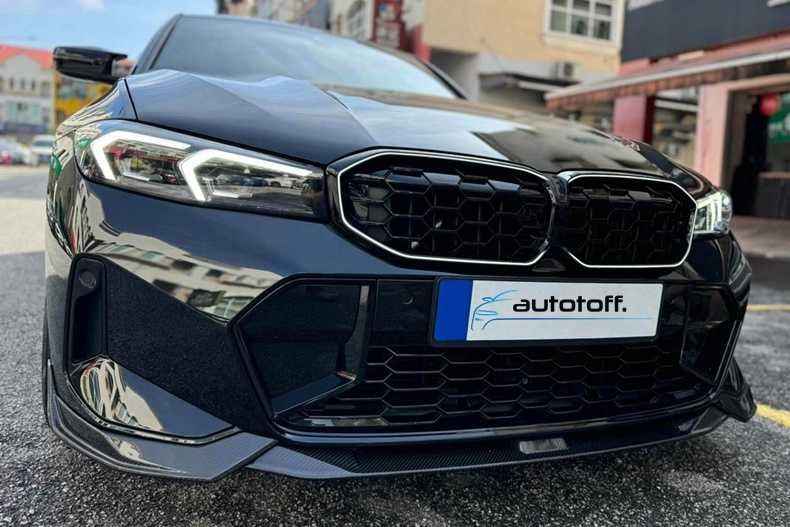Grila iluminata compatibila cu BMW G20 G21 Facelift (2023+) Negru lucios cu LED