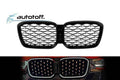 Grila compatibila cu BMW X3 G01 LCI X4 G02 LCI (22-24) Negru lucios si silver cu LED