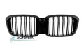 Grila dubla iluminata compatibila cu BMW X3 G01 (18-22) LCI Black Design cu LED