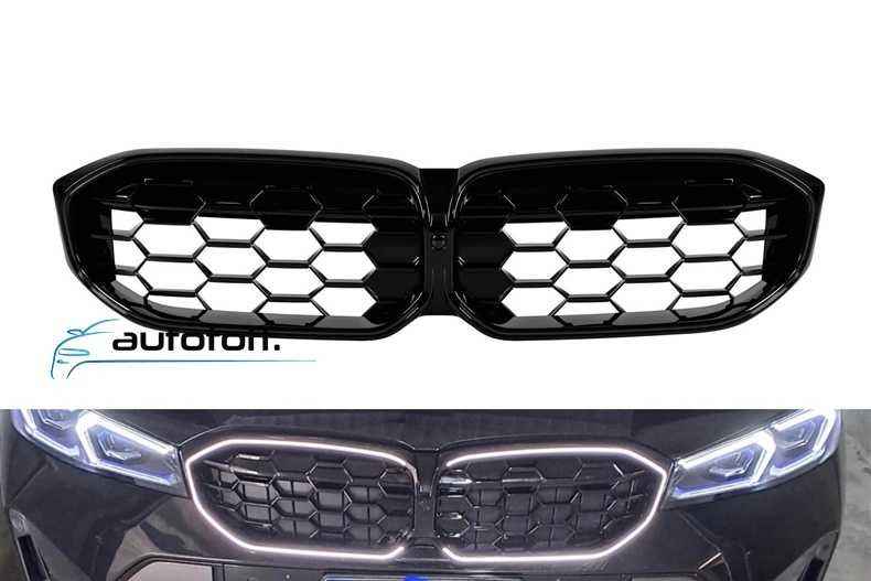 Grila iluminata compatibila cu BMW G20 G21 Facelift (2023+) Negru lucios cu LED