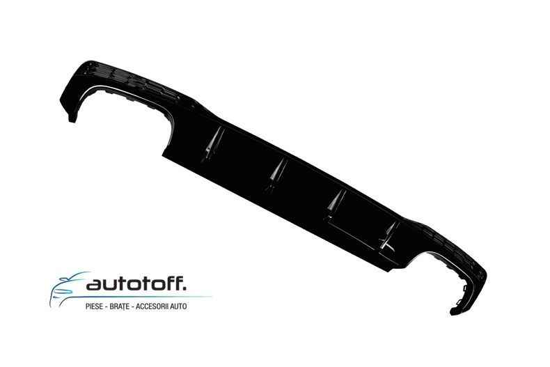 Difuzor bara spate compatibil Audi A7 C8 Sportback (2018+) S7 Black Design