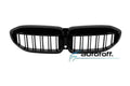 Grila dubla iluminata compatibila cu BMW Seria 3 G20 G21 (19-22) Negru lucios cu LED