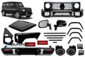 Body kit compatibil cu Mercedes G-Class W463 (12-18) Conversie la G63 W465