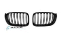 Grile duble iluminate compatibile cu BMW X3 F25 Facelift (14-17) Negru lucios cu LED