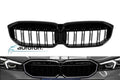 Grila dubla iluminata compatibila cu BMW G20 G21 Facelift (2023+) Negru lucios cu LED