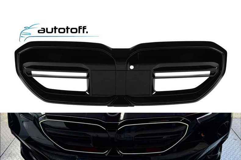 Grila iluminata compatibila cu BMW Seria 5 G60 G61 (2024+) Negru lucios cu LED