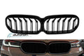 Grila dubla iluminata compatibila cu BMW G30 G31 Facelift (20-23) Negru lucios cu LED