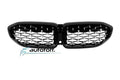 Grila iluminata compatibila cu BMW Seria 3 G20 G21 (19-22) Negru lucios si silver cu LED