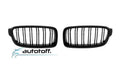 Grile duble iluminate compatibile cu BMW Seria 3 F30 F31 (11-19) Negru lucios cu LED