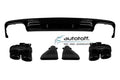 Difuzor bara spate Audi A6 C8 (2018+) model S6 Negru lucios