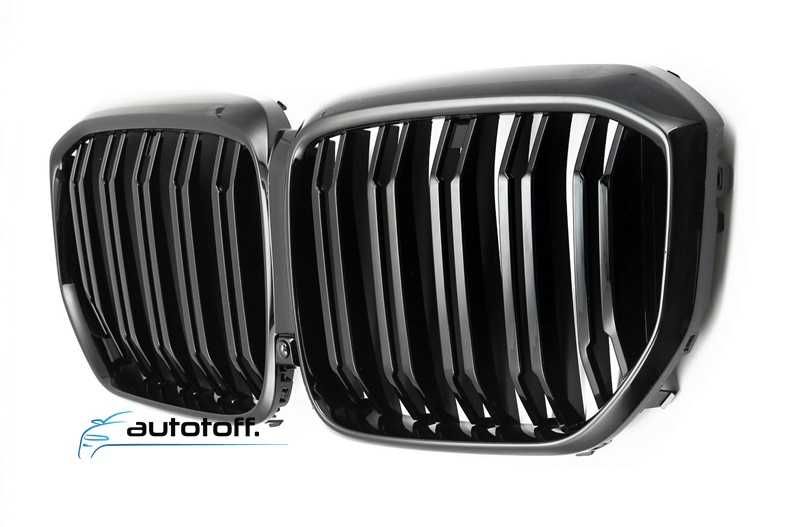 Grila dubla compatibila cu BMW X5 G05 Facelift (2023+) model M negru lucios