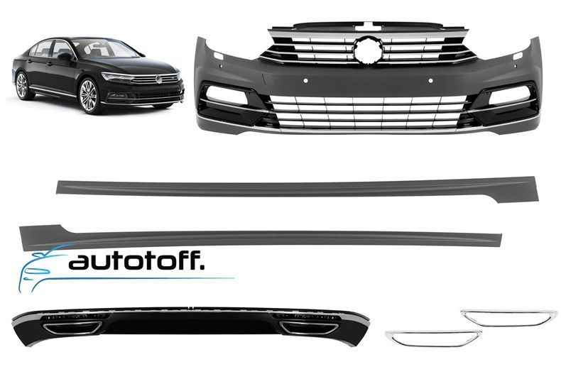 Pachet exterior compatibil cu VW Passat B8 (13-17) R-Line Design