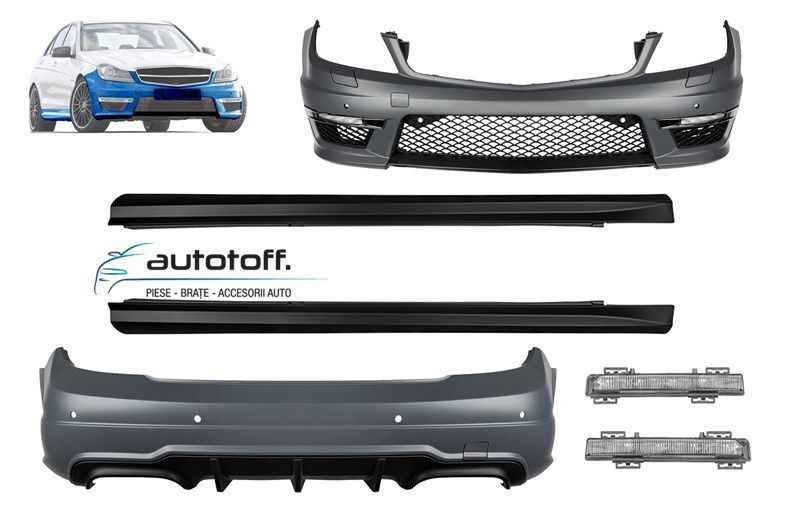 Pachet exterior Mercedes C-Class W204 Facelift (11-13) C63 Design