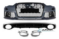 Pachet exterior compatibil Audi A6 C7 Facelift (15-18) model RS6
