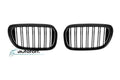 Grile duble iluminate compatibile cu BMW Seria 7 G11 G12 (15-20) Negru lucios cu LED