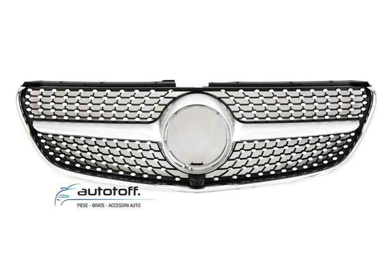 Grila compatibila cu Mercedes V-Class W447 (14-19) model Diamond