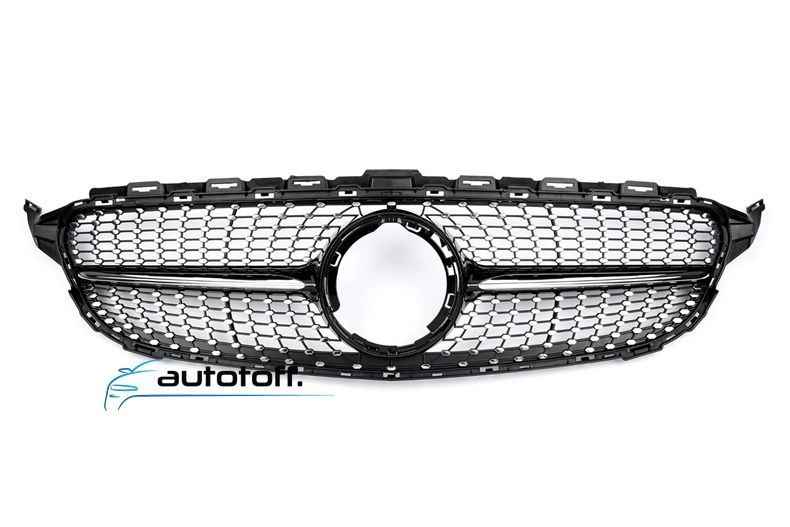 Grila Mercedes C-Class W205 S205 C205 A205 compatibila cu Facelift (18-20) fara camera Diamond
