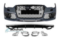 Pachet exterior compatibil cu Audi A7 4G Facelift Standard (15-17) RS7 Design