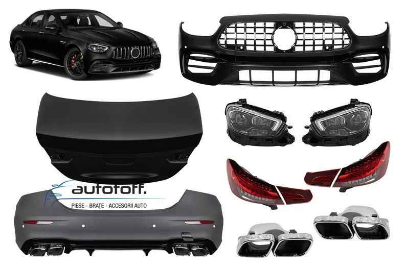 Body kit exterior Mercedes E-Class W213 (2016-2019) conversie la modelul Facelift (2020+)