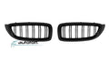 Grile duble iluminate compatibile cu BMW Seria 4 F32 F33 F36 (13-20) Negru lucios cu LED