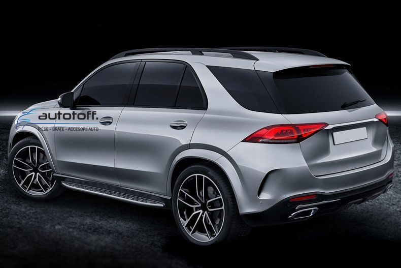 Praguri aluminiu Mercedes Benz GLE W167 (2019+) trepte laterale