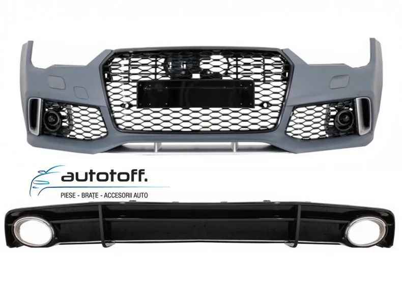 Bara fata si Difuzor bara spate Audi A7 4G Facelift (15-18) RS7 Design