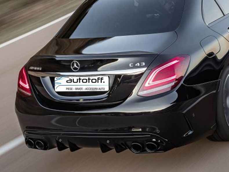 Difuzor bara spate Mercedes W205 S205 C-Class (14-20) model C43 AMG Black
