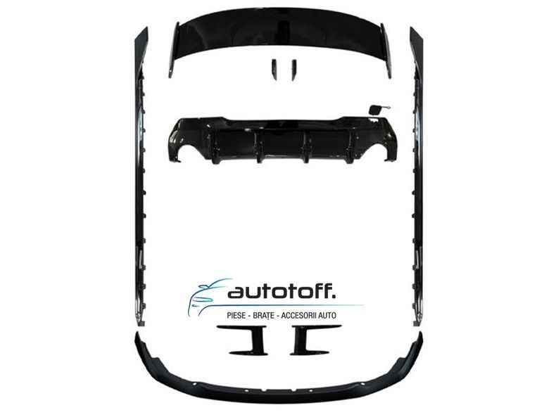 Pachet aerodinamic BMW F40 Seria 1 (2019+) Negru lucios
