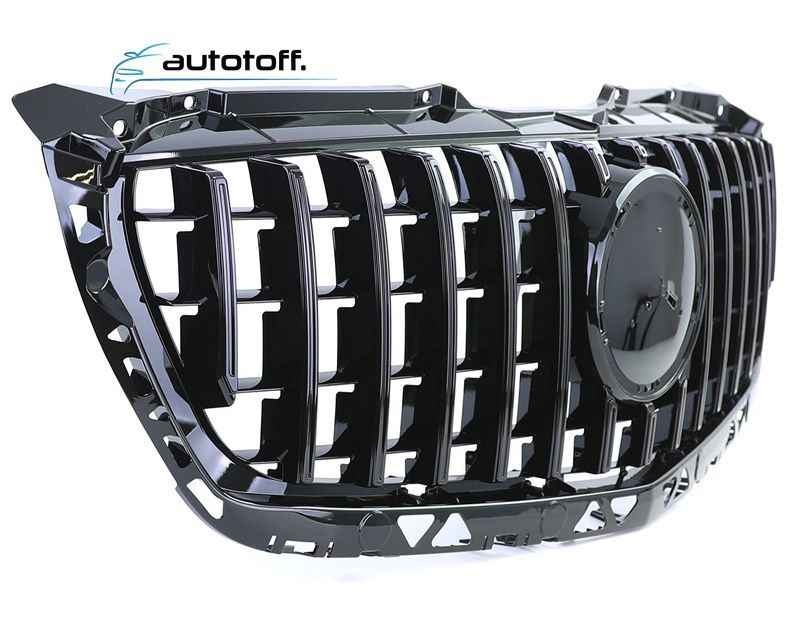 Grila centrala compatibila cu Mercedes Sprinter W906 Facelift  (14-17) Panamericana Black Design