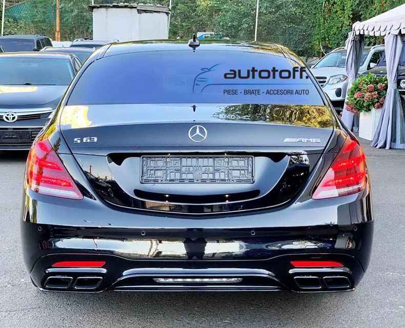 Difuzor W222 S-Class Facelift compatibil cu Mercedes (17-20) S63 Black Design