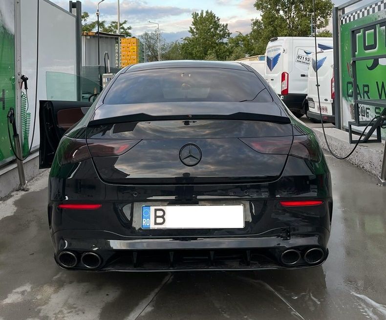 Difuzor bara spate Mercedes CLA W118 X118 C118 AMG Line (2018+) Black Look