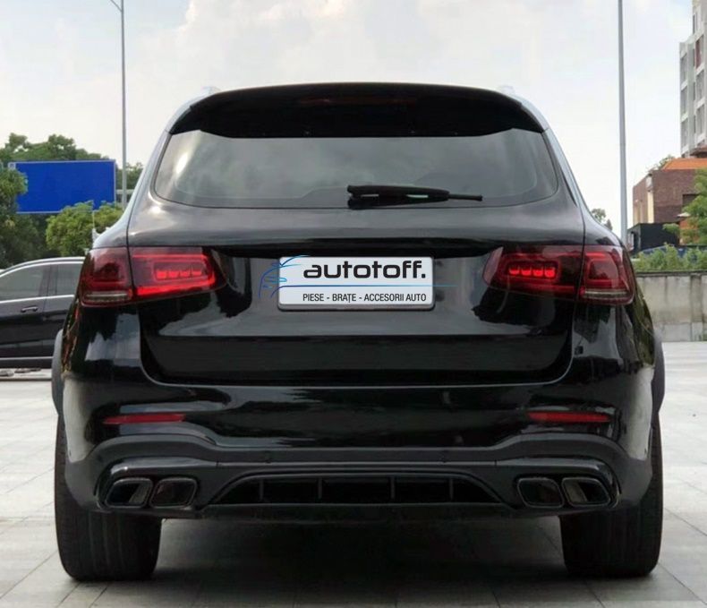 Difuzor bara spate Mercedes GLC X253 SUV Facelift (2019+) AMG Black Look