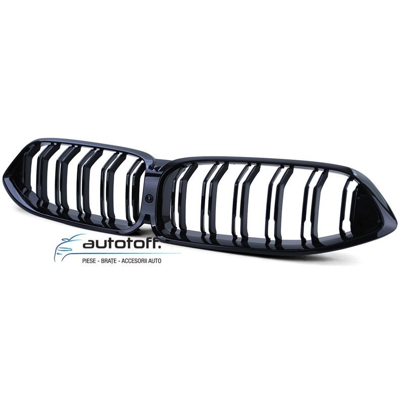 Grila dubla G14 G15 G16 Seria 8 compatibila cu BMW (2018+) M Negru lucios