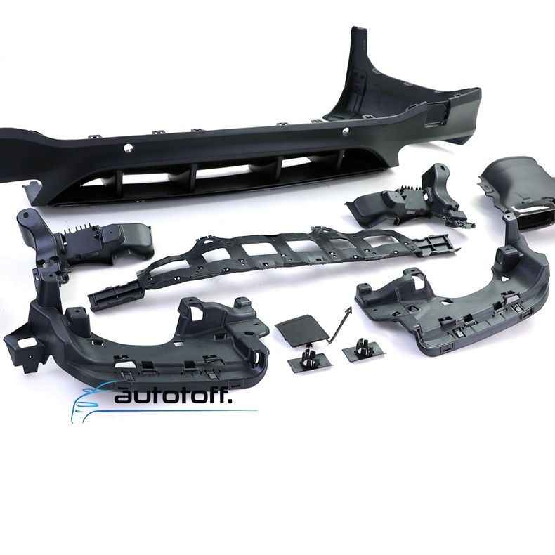Difuzor bara spate compatibil cu Mercedes GLC X253 SUV (15-19) AMG Black Design