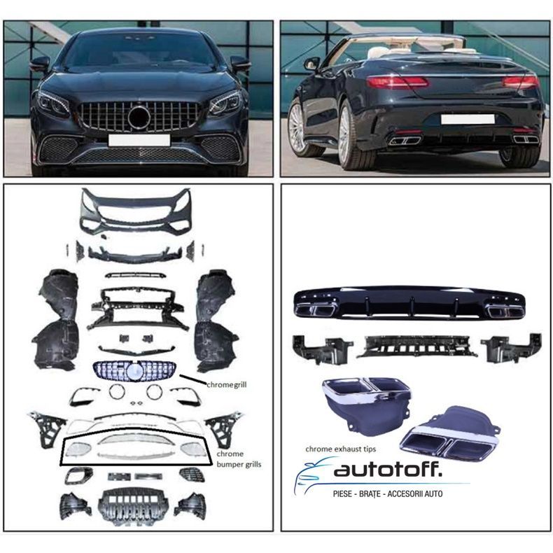 Pachet exterior Mercedes S-Coupe C217 A217 (14-22) S65 Design