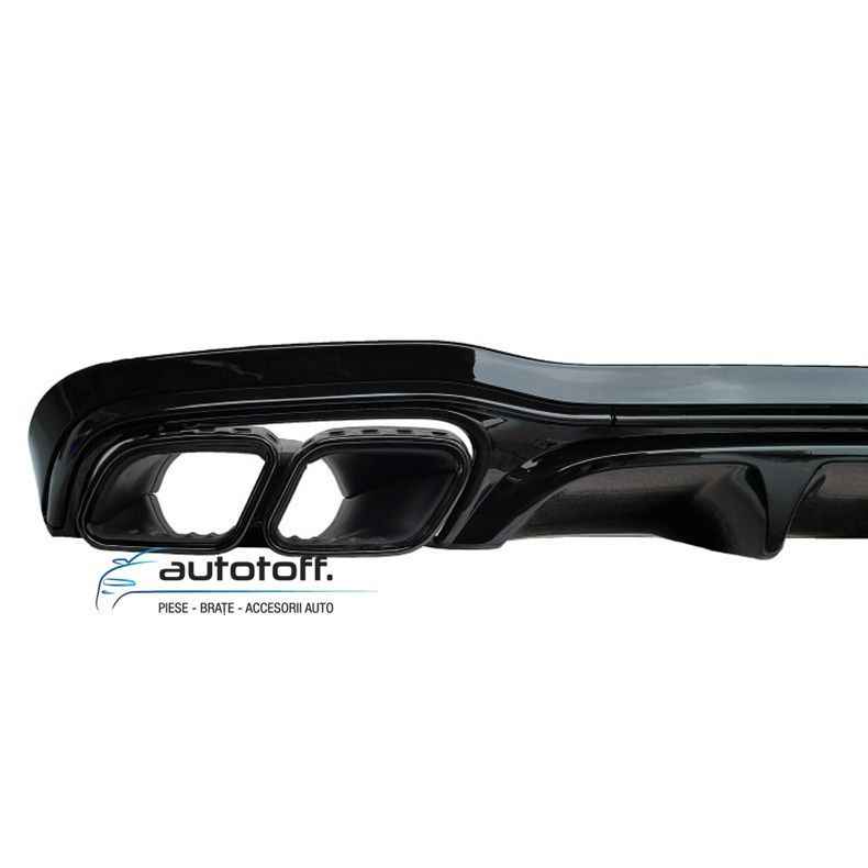 Difuzor bara spate Mercedes W213 E-Class (16-22) 63AMG Full negru lucios