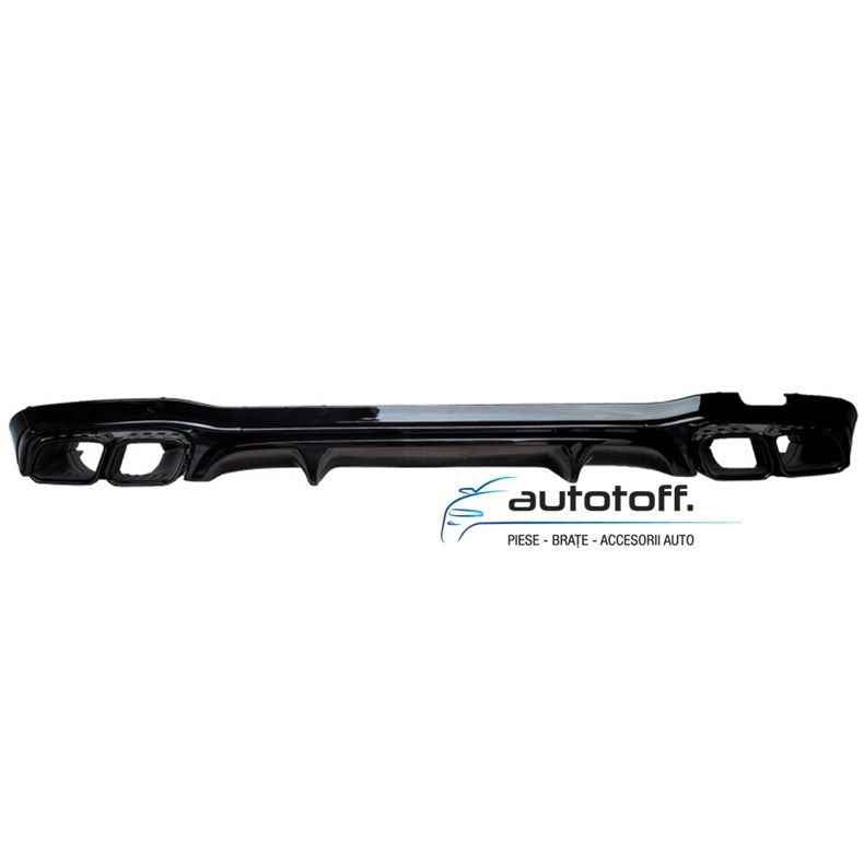Difuzor bara spate Mercedes W213 E-Class (16-22) 63AMG Full negru lucios
