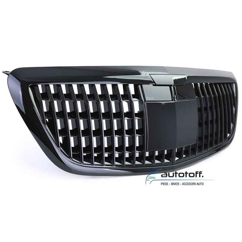 Grila Mercedes W222 compatibila cu S-Class (13-20) Negru lucios MBH