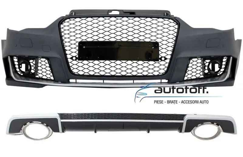 Bara fata si Difuzor bara spate Audi A3 8V (12-15) RS3 Design