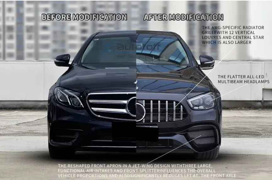Body kit exterior Mercedes E-Class W213 (2016-2019) conversie la modelul Facelift (2020+)