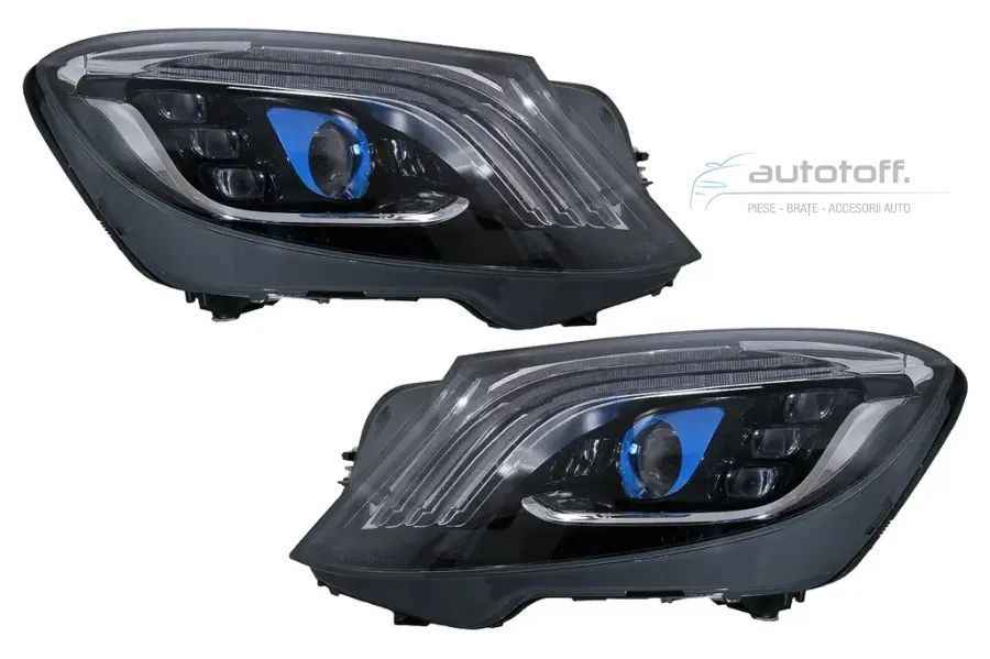 Faruri Full LED compatibil cu Mercedes S-Class W222 Semnal Dinamic (2013-2017) Facelift Design