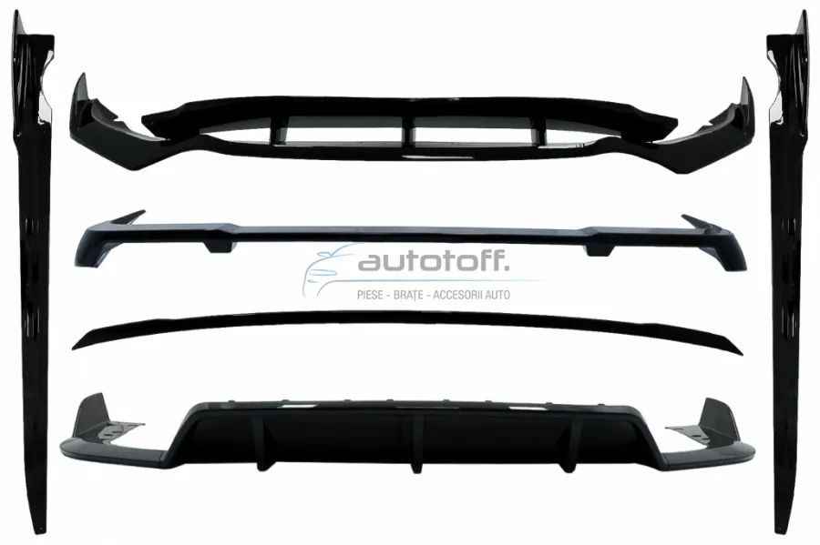 Pachet prelungiri Aero compatibil cu BMW X5 G05 (2018-2022) M-Tech Piano Black Design